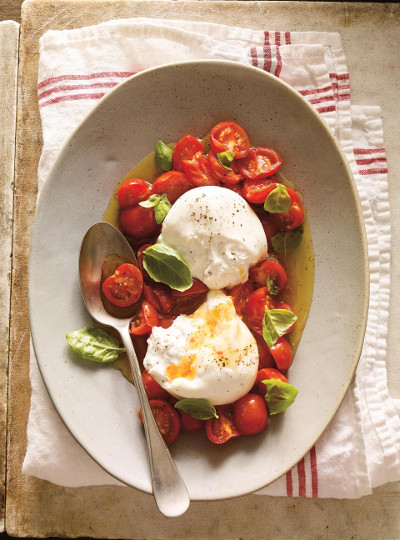Regional Italian food: burrata from Apulia, Italy