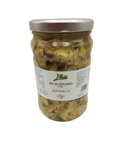 Carciofi grigliati (in quarti) in olio