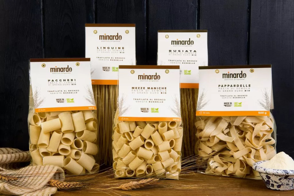 Italian food: authentic products and visual presentation