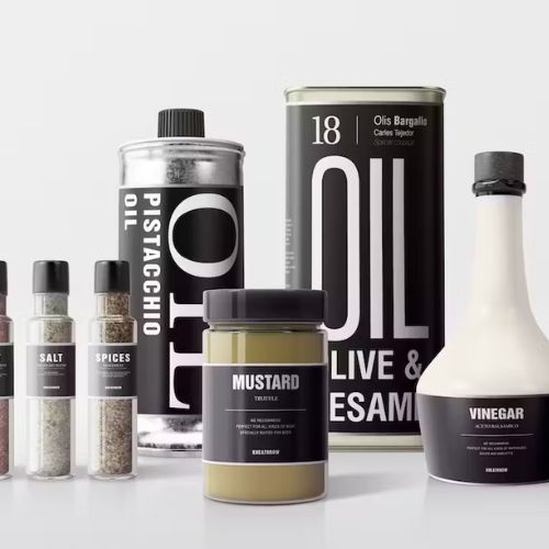 food packaging and design: bold typography. Example 3