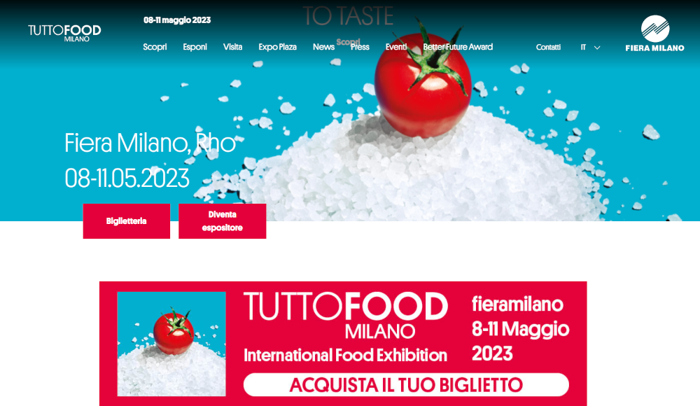 Go to the TUTTOFOOD 2023 website