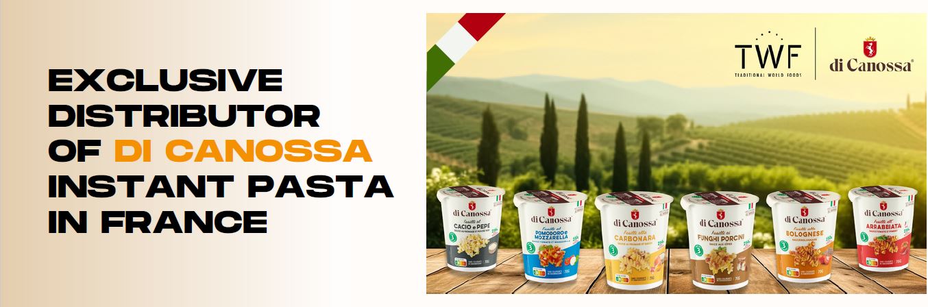 distributore esclusivo instant pasta Di Canossa in Francia