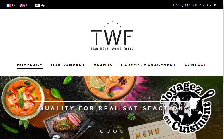 Food distributor France: TWF Website